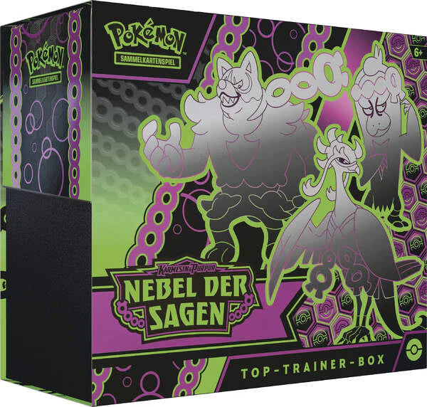 PKM Karmesin & Purpur 6.5 - Nebel der Sagen Top Trainer Box (DE)