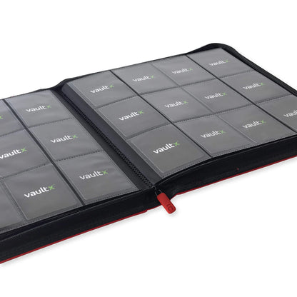 VaultX EXO-TEC Zip Binder 12 Pocket (Fire Red)