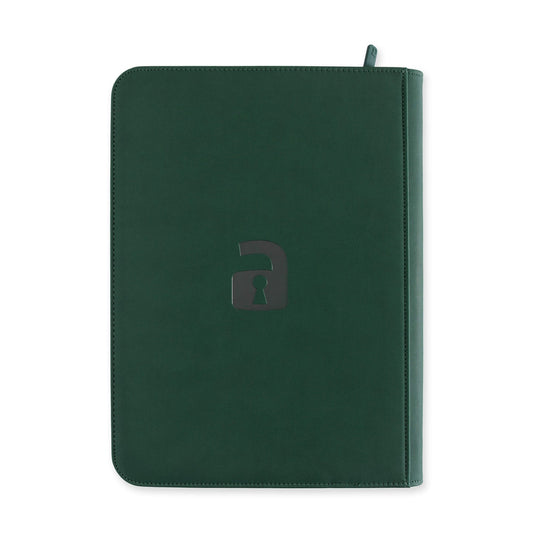 VaultX EXO-TEC Zip Binder 9 Pocket (Forest Green)